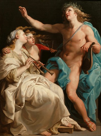 Apollo e due muse da Pompeo Girolamo Batoni